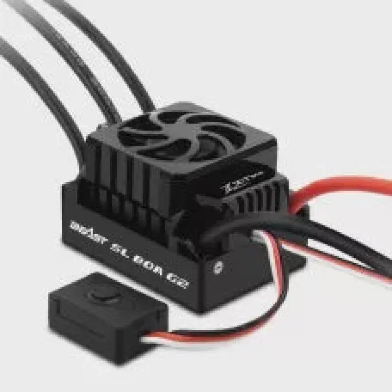 1/10 Beast SL 80A G2, 2-3S 7.4-11.1V Sensorless Brushless ESC, Waterproof, 6v/3A BEC by ZTW