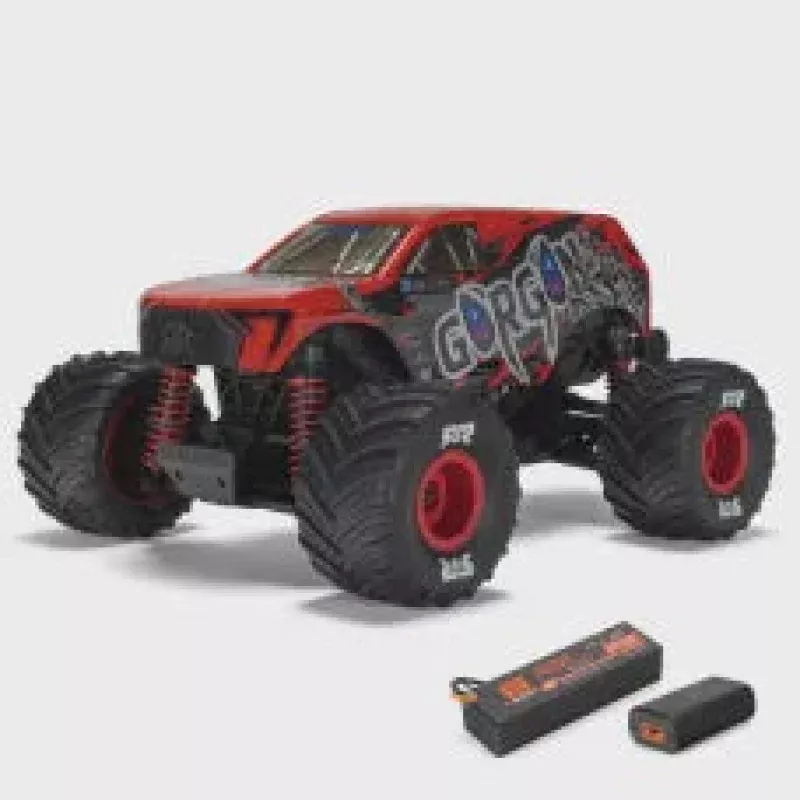 1/16 GORGON GROM 4X4 RTR Brushed Monster Truck (Battery & Charger Included), Red by ARRMA