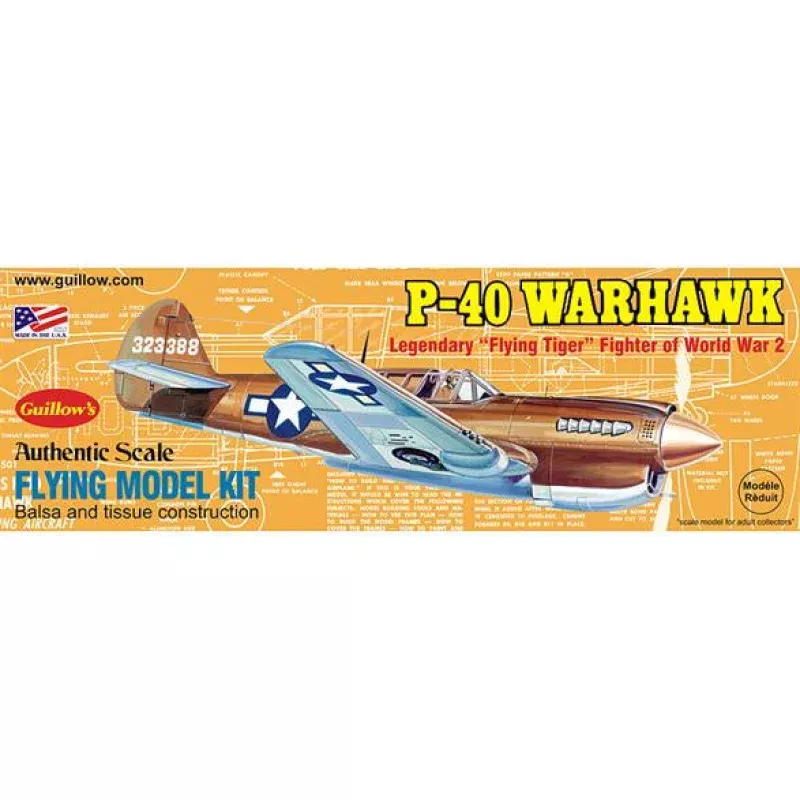 1/30 P-40 Warhawk GUI 0501 Guillows Curtiss P-40 Warhawk