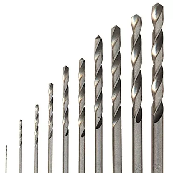 10-Piece Metric Drill Bit Set, .5 - 5mm