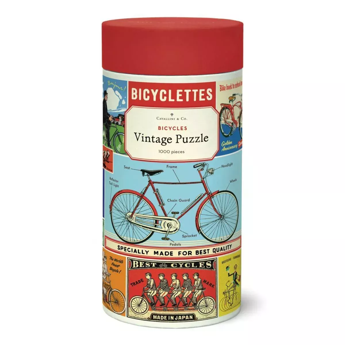 1000 pc Vintage Puzzle – Bicycles