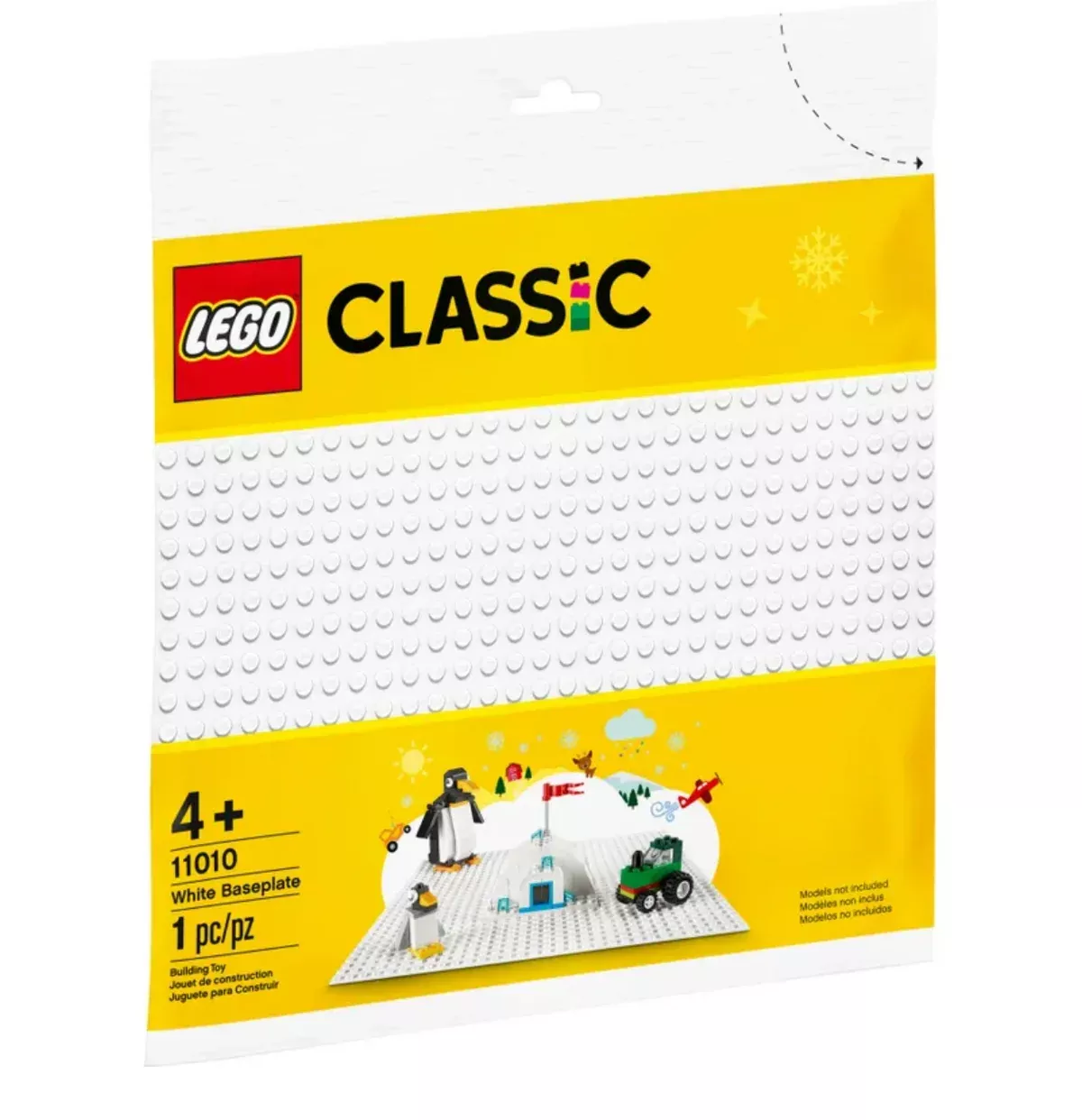 11010 LEGO Classic White 10"x10" Baseplate