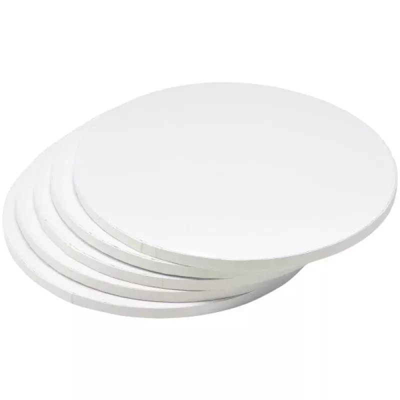 12 inch White Round Cake Drum 1/2