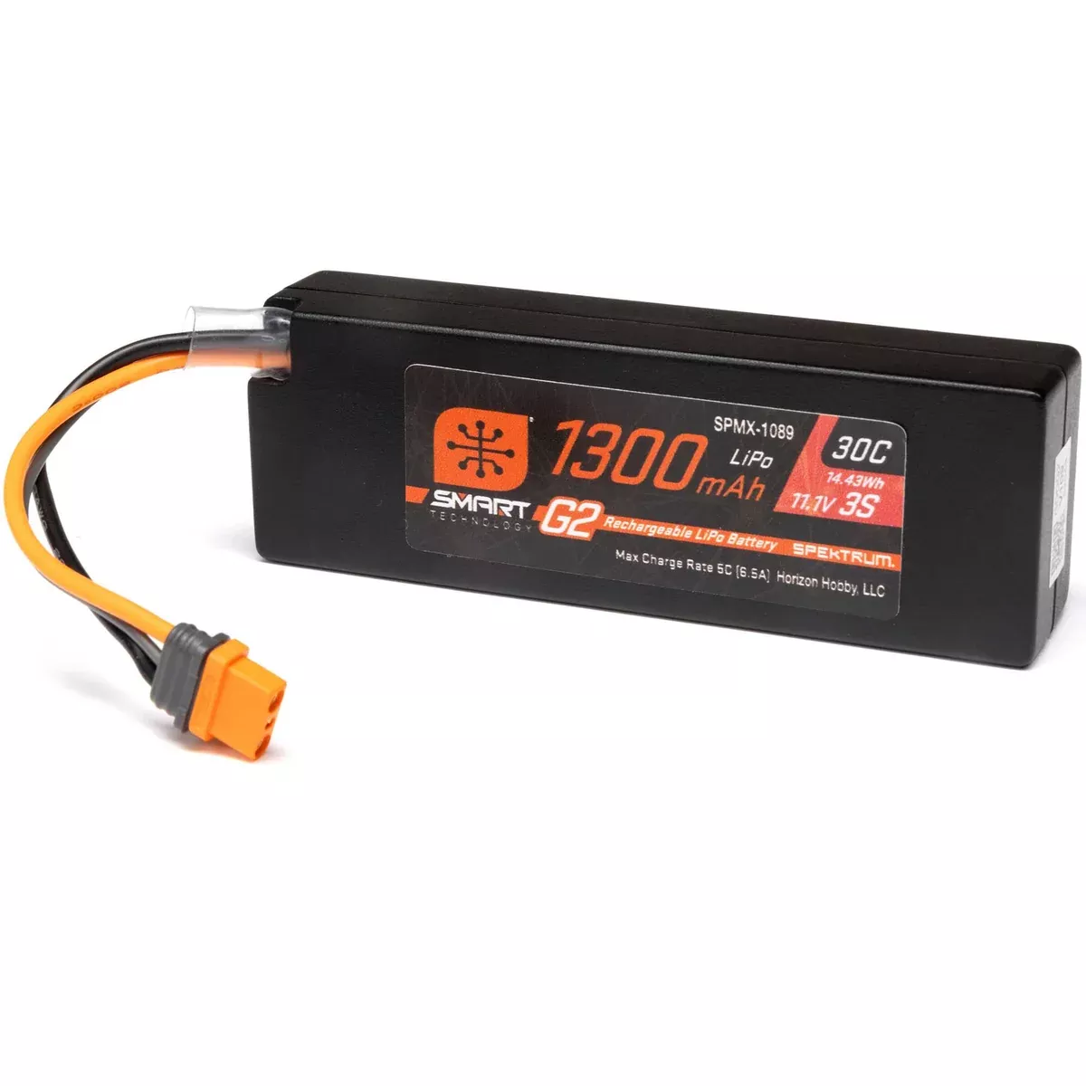 1300mAh 3S 11.1V Smart G2 30C LiPo; IC2 Connector SPMX-1089