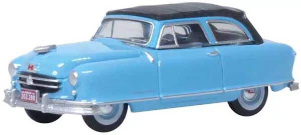 1950 Nash Rambler Custom Landau Convertible - Assembled -- Top Down (Strato Blue) 553-87NR50001
