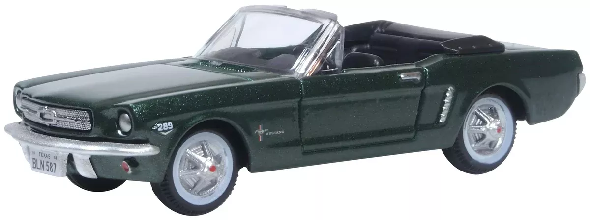 1965 Ford Mustang Convertible Top Down Ivy Green