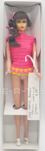 1968 Talking Barbie Doll Mexico Undivided Fingers #1115 USED