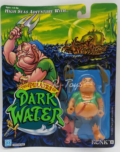 1990 The Pirates of Dark Water #8 Konk Action Figure Hasbro