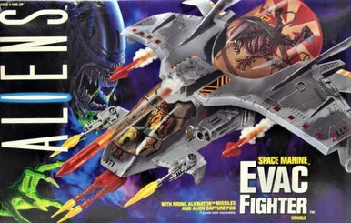 1992 Aliens Space Marine Evac Fighter Vehicle Firing Alienator Missiles Kenner