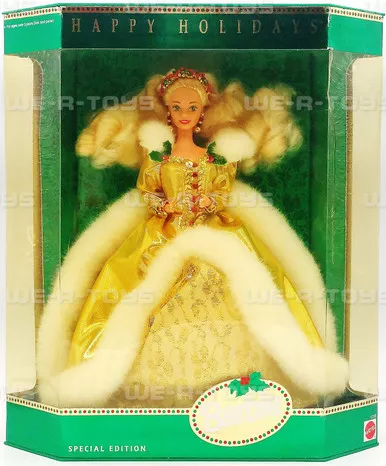 1994 Happy Holidays Special Edition Hallmark Barbie Doll Mattel 12155