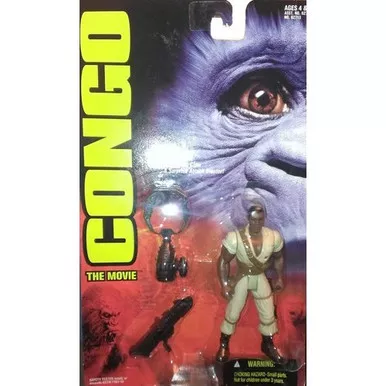 1995 Congo the Movie Monroe Action Figure with Capture Claw Kenner