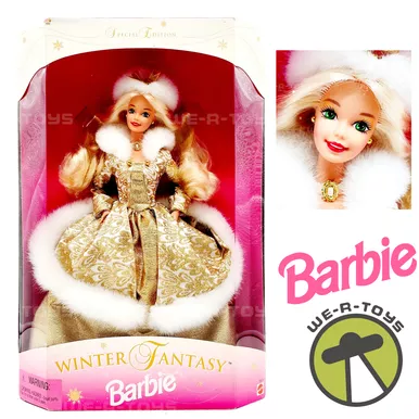 1995 Winter Fantasy Barbie Doll Blonde Special Edition Sam's Club Exclusive