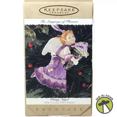 1996 Pansy Angel Language of Flowers Showcase Hallmark Keepsake Ornament #1