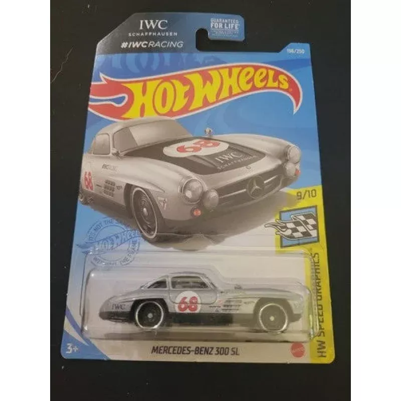 2021 Hot Wheels #196 SPEED GRAPHICS 9/10 MERCEDES-BENZ 300 SL Silver