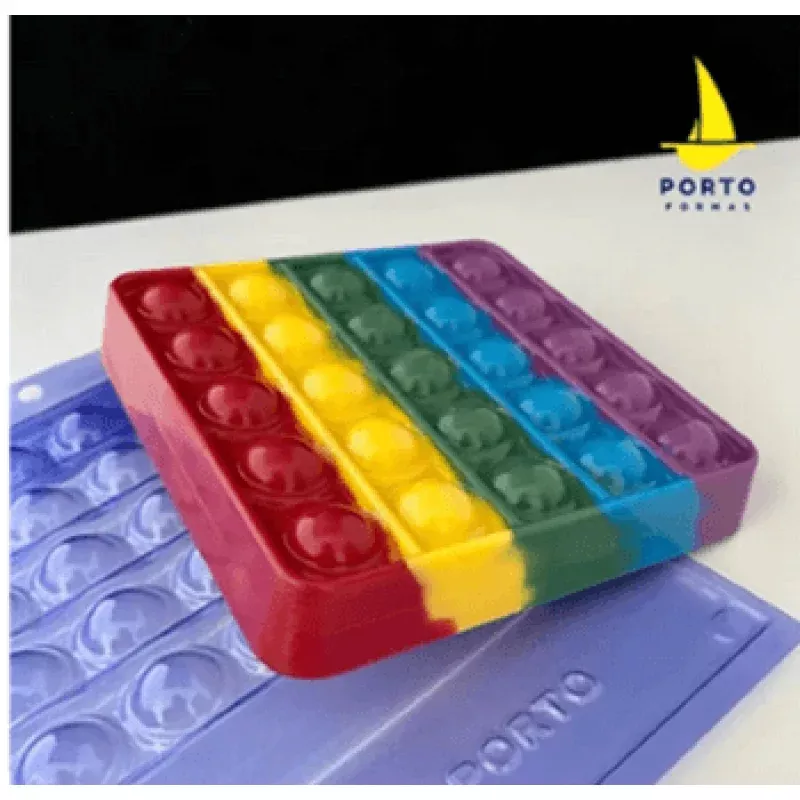 3-Part Mold Pop It Fidget Square