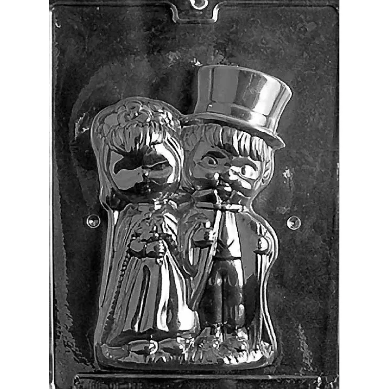 3D Bride & Groom Two-piece Chocolate Mold