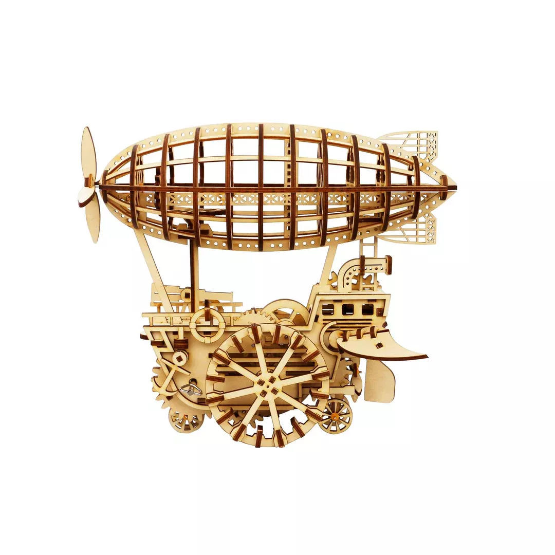 3D Mechanical Wooden Puzzle: Airship