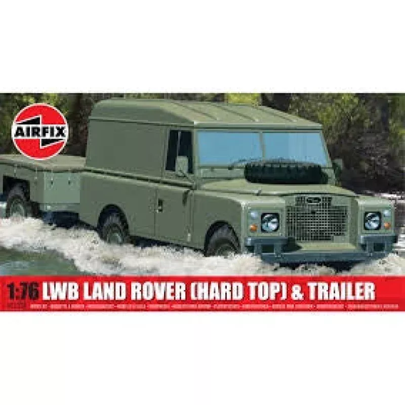 A02324 LWB Land Rover (Hard Top) & Trailer