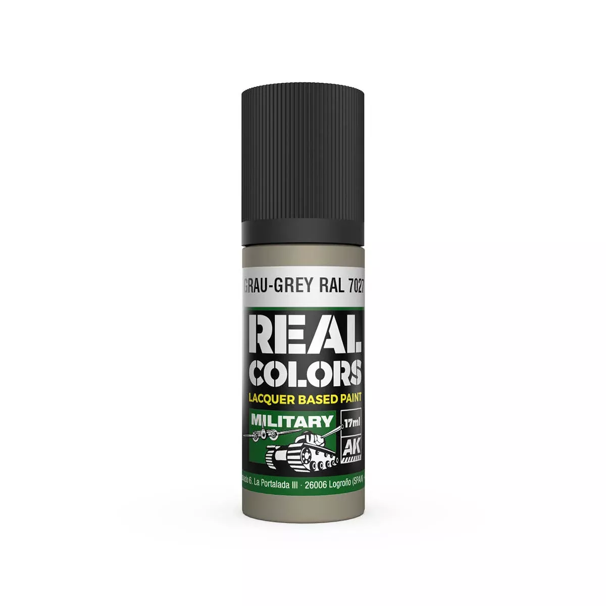 AK Real Colors Grau-Grey RAL 7027 Lacquer Paint 17mL