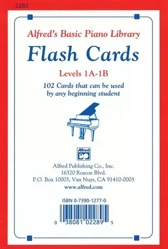 Alfred’s Basic Piano Library: Flash Cards – Levels 1A & 1B