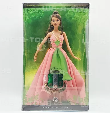 Alpha Kappa Alpha AKA Centennial Barbie Doll Sorority 2008 Pink Label L9657 NRFB