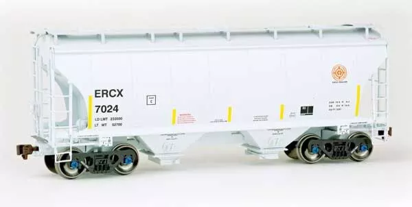 American Limited Models 2004 HO Scale Trinity 3281 2-Bay Covered Hopper Excel Railcar ERCX 7024
