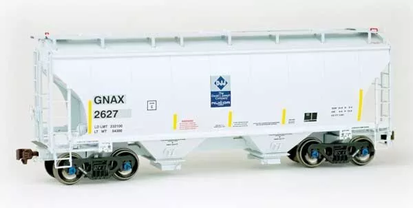 American Limited Models 2019 HO Scale Trinity 3281 2-Bay Covered Hopper "DJ Joseph" Holcim GNAX 2627