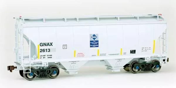 American Limited Models 2021 HO Scale Trinity 3281 2-Bay Covered Hopper "DJ Joseph" Holcim GNAX 2613