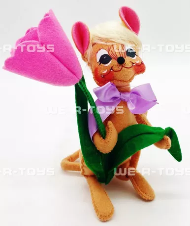 Annalee Mobilitee Dolls 2014 Tulip Mouse 6" Wired Doll No 201714 MINT
