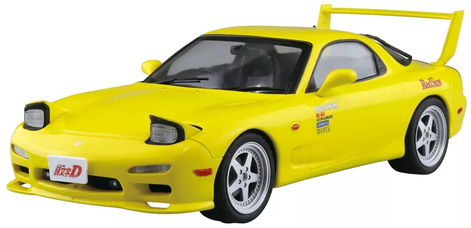 AOSHIMA Pre-Painted 1/24 Initial D Keisuke Takahashi Fd3S Rx-7 Vol.1 Design Plastic Model