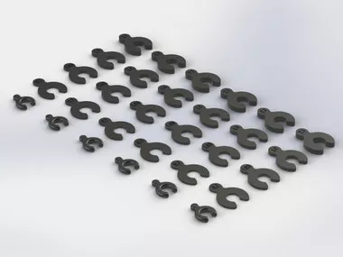 ARRMA AR330366 Composite Spacer Set Nero