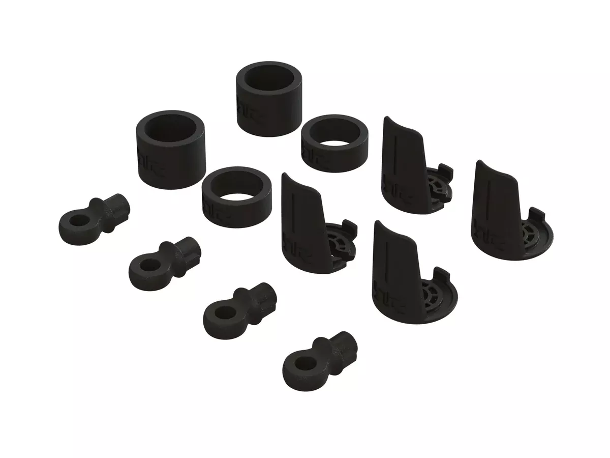 ARRMA ARA330666 Shock Spring Perch and Rod End Set for 3S/Mega Vehicles