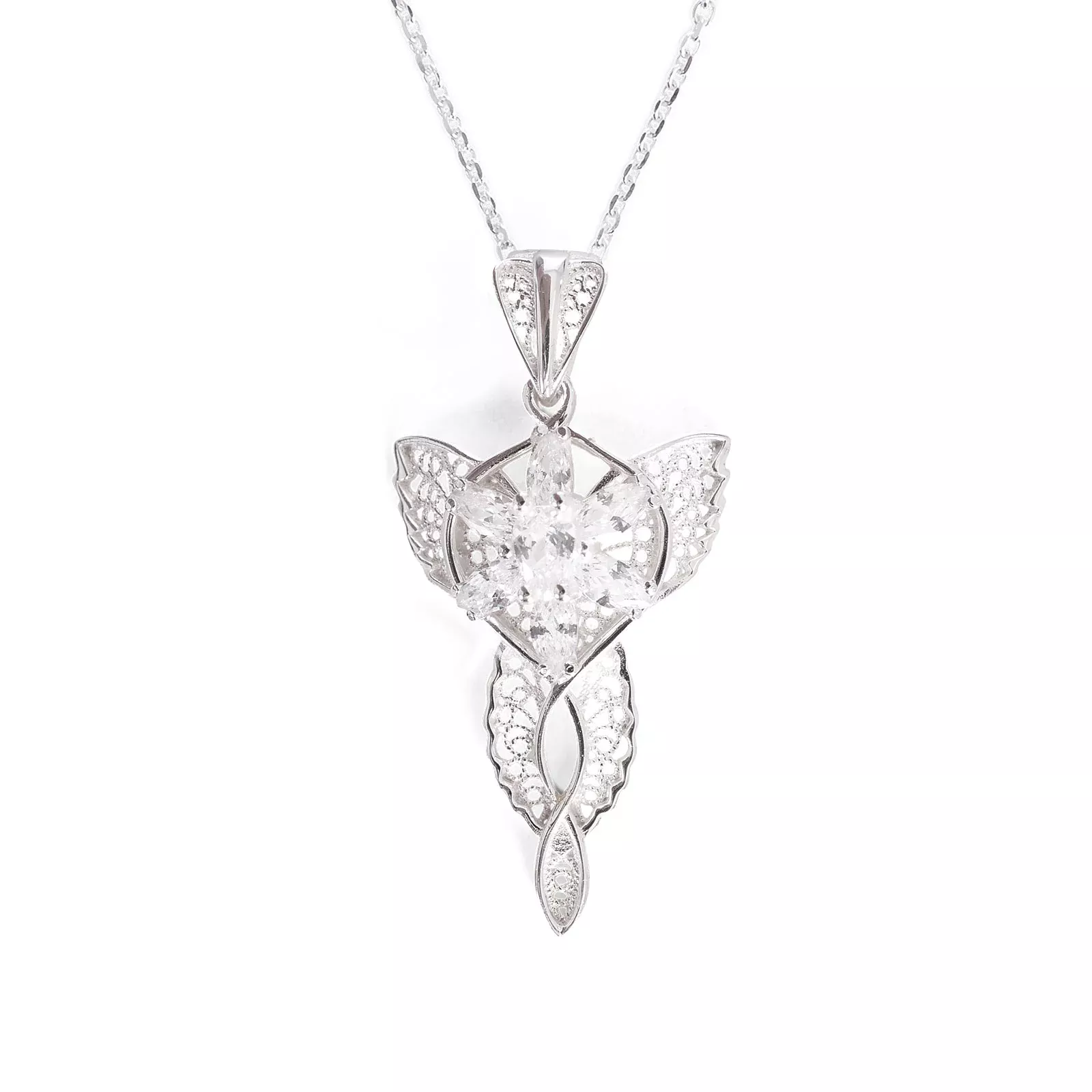 Arwen's Evenstar Miniature Filigree with Collier Chain