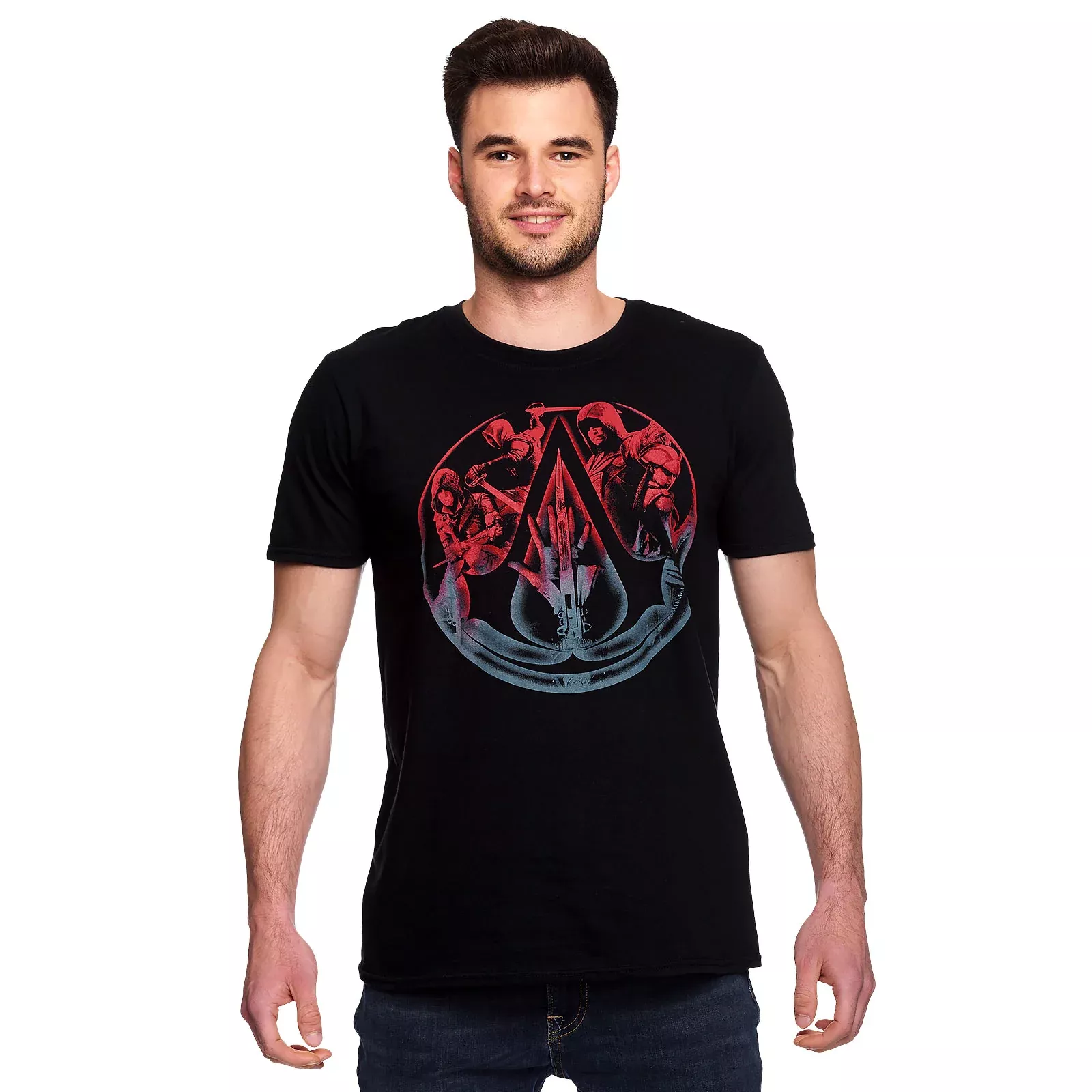 Assassins Creed - Characters & Hidden Blade T-Shirt black