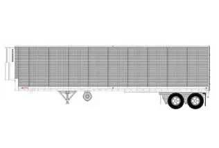 Athearn 16084 HO Scale 40' Fruehauf Z-Van Reefer Trailer Beaded Side Unlettered
