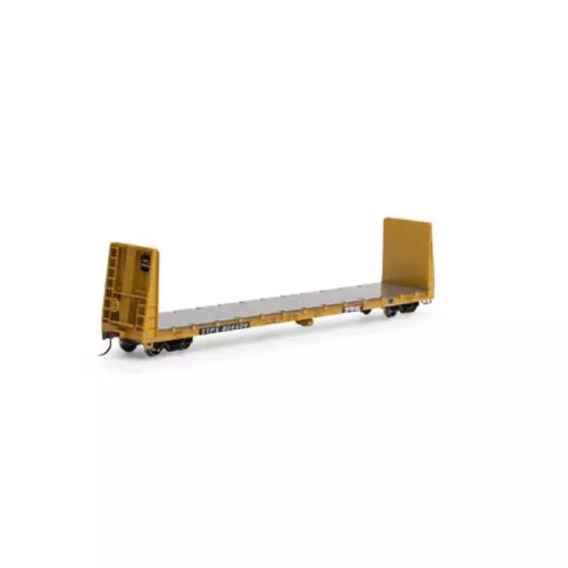 Athearn 17082 HO, 60′ Bulkhead Flat Car, Trailer Train, TTPX, 804438