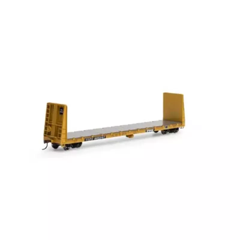 Athearn 17083 HO, 60′ Bulkhead Flat Car, Trailer Train, TTPX, 805267
