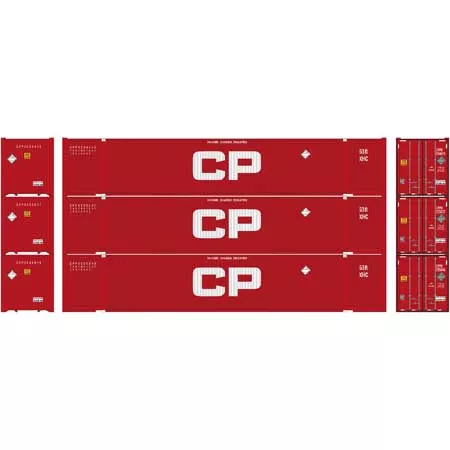 Athearn 26674 HO Scale 53' Jindo Intermodal Container Canadian Pacific CPPU