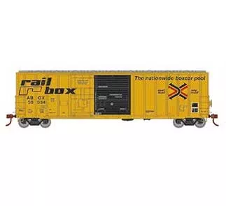 Athearn 26727 HO Scale 50' FMC Combo Door Boxcar "Early" Railbox ABOX 50034