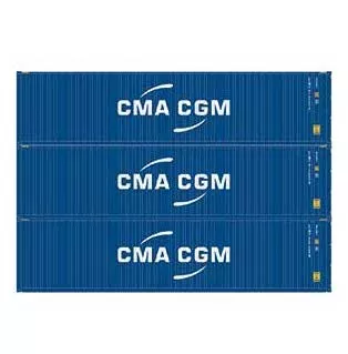 Athearn 28371 HO Scale 40' High Cube Container CMA-CGM ECMU