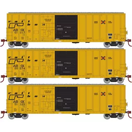 Athearn 71007 HO Scale 50' FMC Exterior Post Combo Door Boxcar "Late" Railbox ABOX