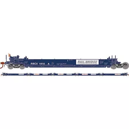Athearn 98927 HO Scale Maxi I 5 Unit Well Car Rail-Bridge RBCX 1010