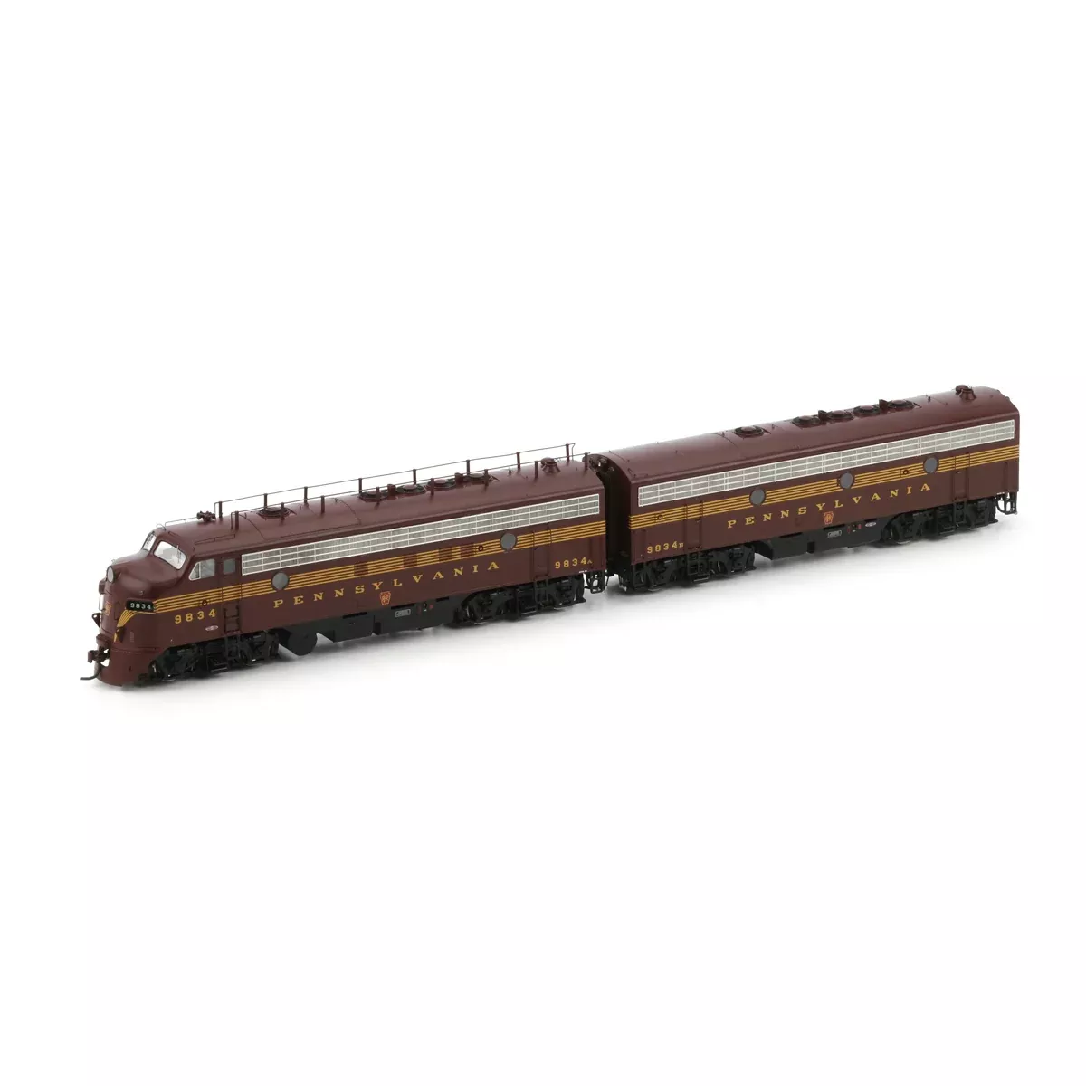 Athearn Genesis G22223 HO Scale FP7 A/B Set PRR/Passenger 9834A / 9834B