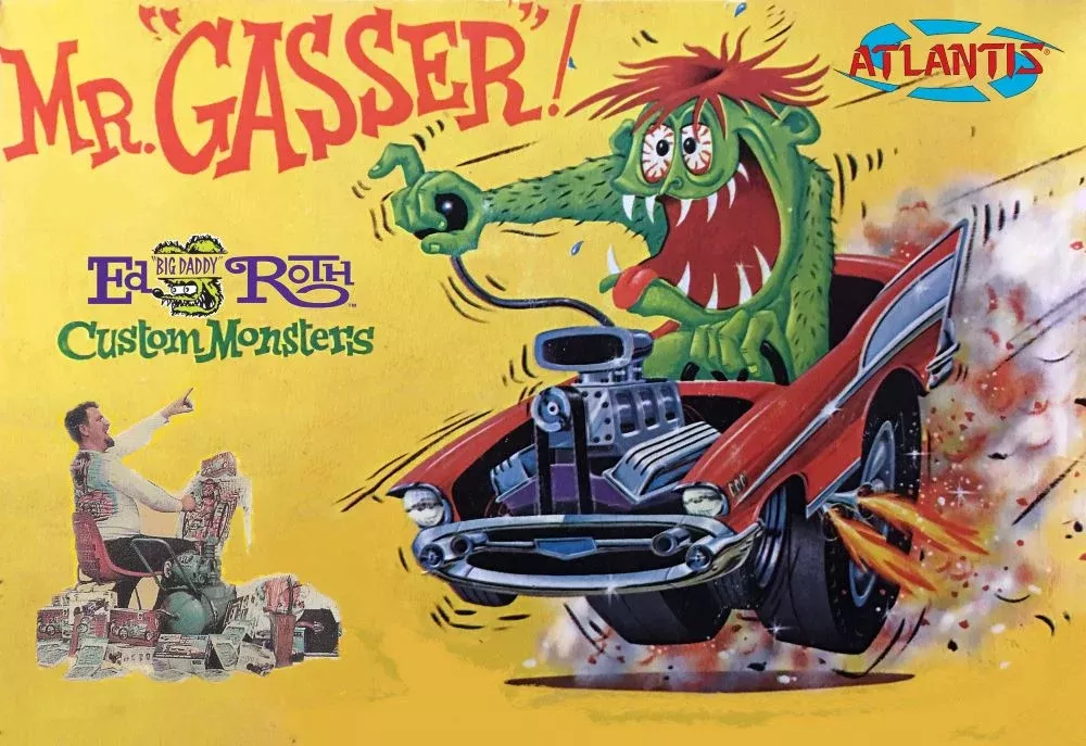 Atlantis Models 1301 1/25 Ed Big Daddy Roth Mr. Gasser Car & Figure 7" Tall (for