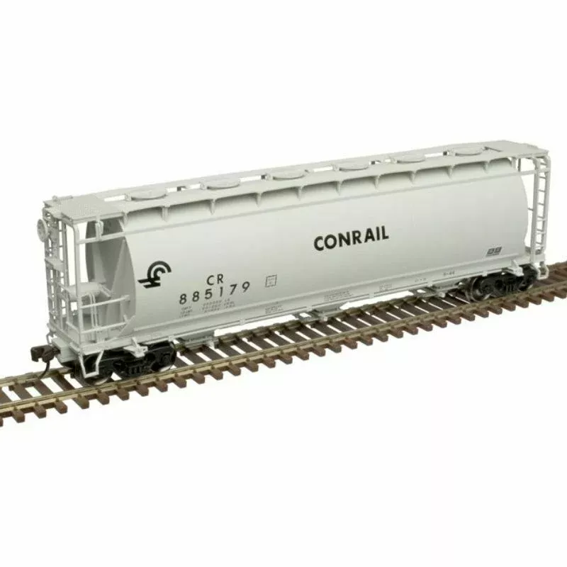 Atlas 20005762 HO 3 Bay Cylindrical Covered Hopper Conrail CR 884914
