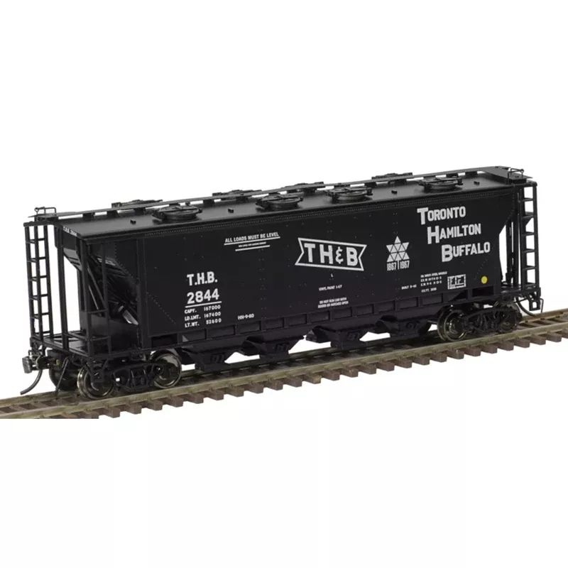 Atlas 20006373 HO Scale 8 Hatch Slab Side Covered Hopper Toronto Hamilton and Buffalo THB 2845