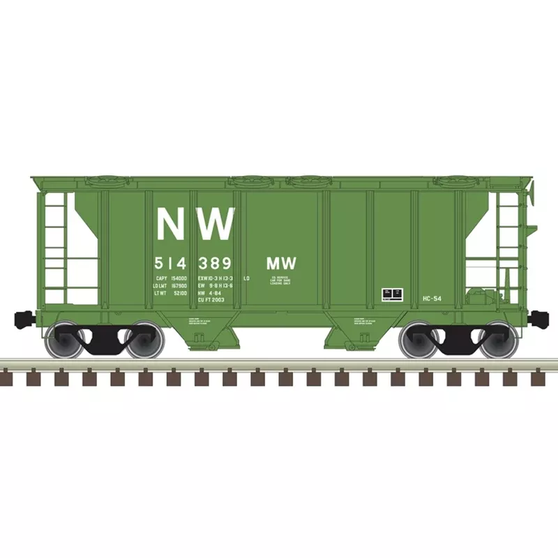 Atlas Trainman 20006561 HO Scale PS-2 Covered Hopper MW Norfolk & Western NW 514385