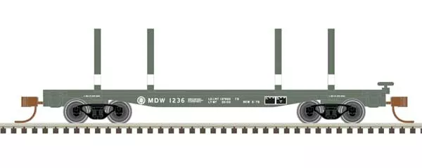 Atlas Trains - N 45' Logging Flat Boise Cascade (MDW) Road # 1255