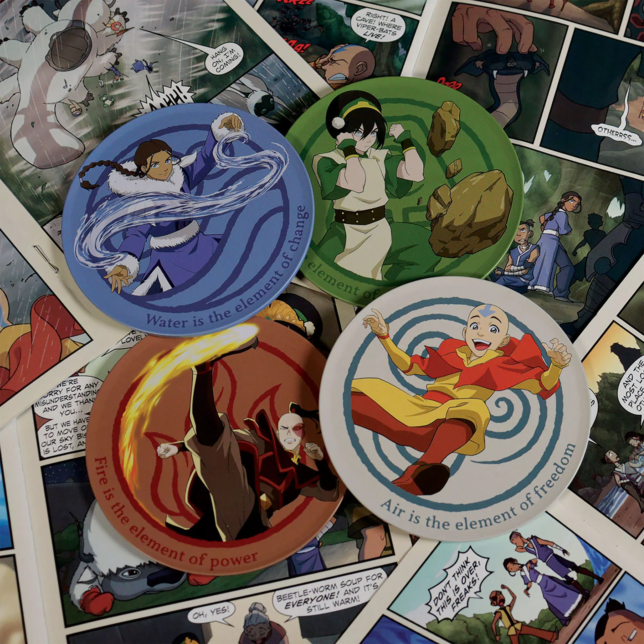 Avatar The Last Airbender - Characters Metal Coaster Set