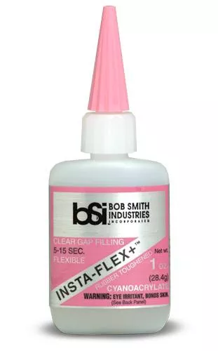 Avetek #BSI-120 Insta-Flex+™ Flexible CA Clear Rubber-toughened 1 oz.